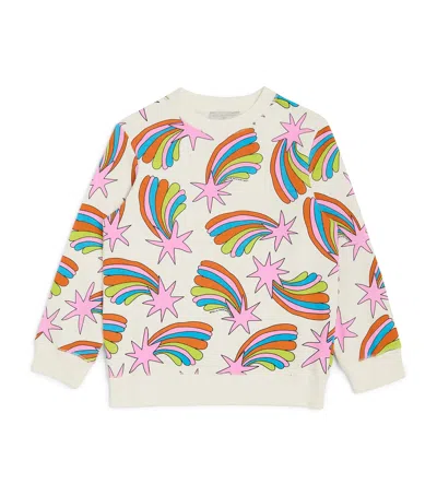 Stella Mccartney Kids' Cotton Shooting Star Sweatshirt In Multi