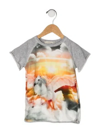 Pre-owned Stella Mccartney Babies' Cotton Short Sleeve Sweatshirt In Gray