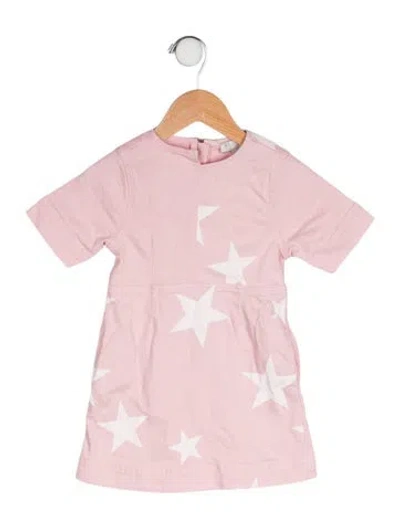 Pre-owned Stella Mccartney Babies' Cotton Short Sleeve Woven Dress In Pink