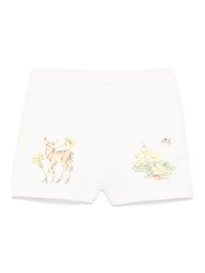 Stella Mccartney Kids' Cotton Shorts In White
