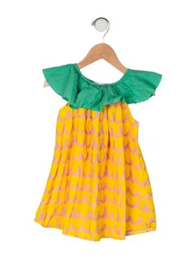 Pre-owned Stella Mccartney Babies' Cotton Sleeveless Dress In Yellow