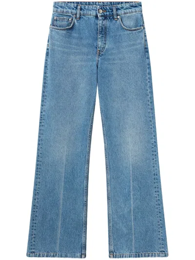 Stella Mccartney Cotton Straight-leg Jeans In Blue