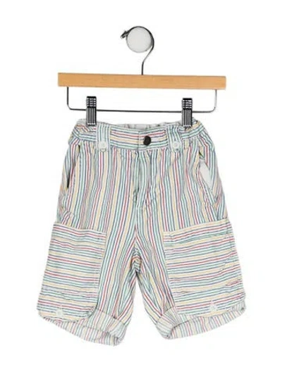 Pre-owned Stella Mccartney Babies' Cotton Striped Pants In White