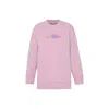 Stella Mccartney Purple High Frequency Gel Logo Sweatshirt In Pink