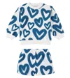 Stella Mccartney Cotton Sweatshirt And Sweatpants Set In Multicoloured