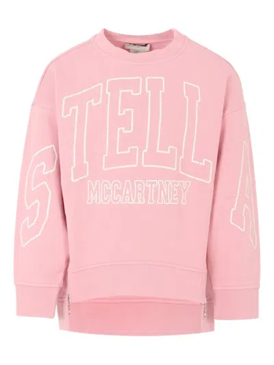 Stella Mccartney Kids' Cotton Sweatshirt In Pink