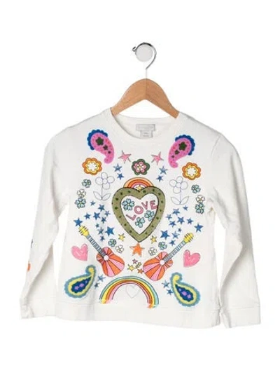 Pre-owned Stella Mccartney Kids' Cotton Sweatshirt In White