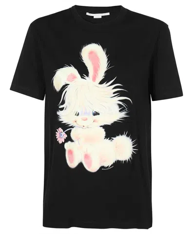 Stella Mccartney Cotton T-shirt In Black