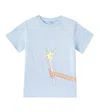 Stella Mccartney Cotton T-shirt In Blue