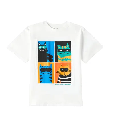 Stella Mccartney Kids' Cotton T-shirt In Ivory