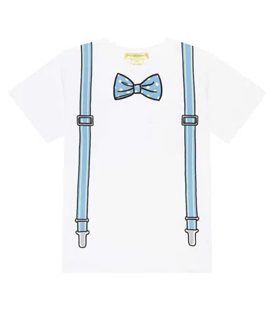 Stella Mccartney Kids' T-shirt Aus Baumwolle In Ivory