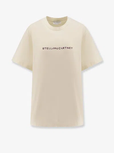 STELLA MCCARTNEY COTTON T-SHIRT WITH LOGO PRINT