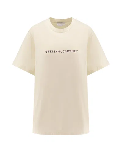 STELLA MCCARTNEY COTTON T-SHIRT WITH LOGO PRINT