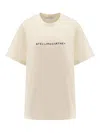 Stella Mccartney Womens Ivory Iconic Logo-print Cotton-jersey T-shirt