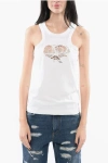 Stella Mccartney White Crochet Cutout Tank Top