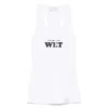 Stella Mccartney Rubberised Slogan-print Tank Top