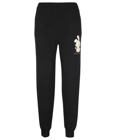 Stella Mccartney Cotton Track-pants In Black
