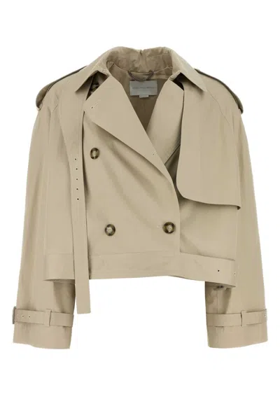 Stella Mccartney Cotton Trench Coat In Brown