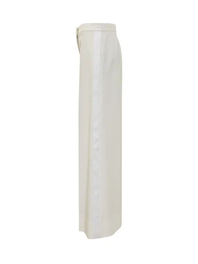 Stella Mccartney Cotton Trousers For Spring/summer 2025 In Chalk