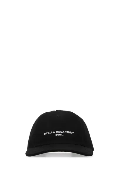 Stella Mccartney Cotton-blend Baseball Cap In Black