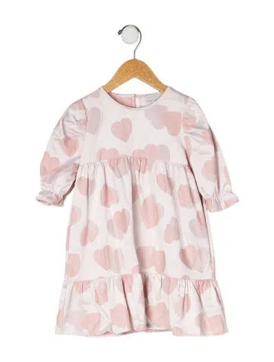 Pre-owned Stella Mccartney Babies' Cotton-blend Short Sleeve Dress In Pink