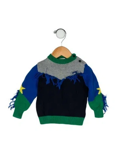 Pre-owned Stella Mccartney Babies' Cotton-blend Sweater In Blue/green