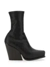 Stella Mccartney Women Black Alter Mat Cowboy Ankle Boots In Black