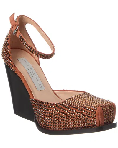 Stella Mccartney Cowboy Crystal Allover Pump In Brown