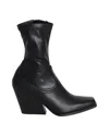 Stella Mccartney Cowboy Stretch 95mm Boots In Black Polyurethane In Black