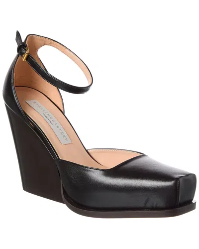 Stella Mccartney Cowboy Wedge Sandal In Black