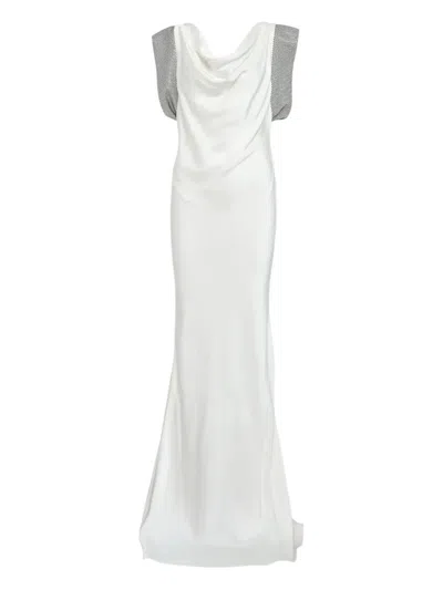 Stella Mccartney Cowl-neck Dress In White