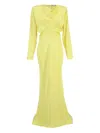 Stella Mccartney Cowl-neck Maxi Dress In Yellow