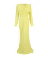 Stella Mccartney Cowl-neck Maxi Dress In Yellow