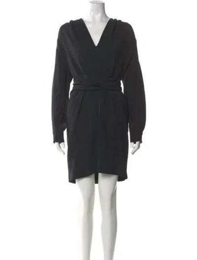 Pre-owned Stella Mccartney Cowl Neck Mini Dress In Black