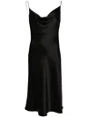 Stella Mccartney Midikleid Aus Satin In Black