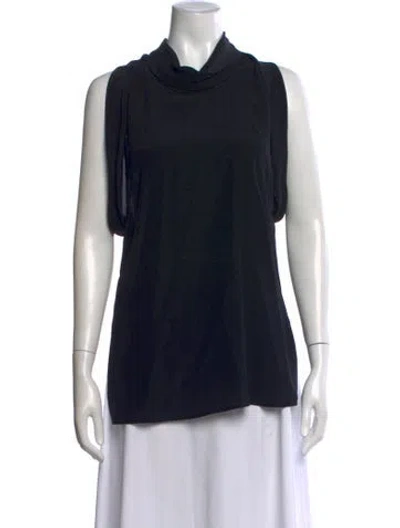 Pre-owned Stella Mccartney Cowl Neck Sleeveless Top In Black