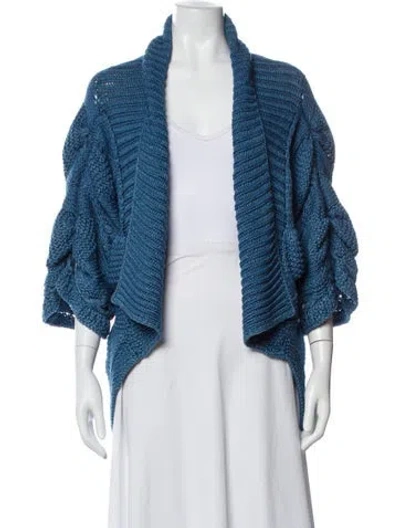 Pre-owned Stella Mccartney Cowl Neck Sweater In Blue
