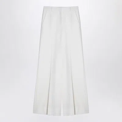 Stella Mccartney Cream-coloured Flared Trousers