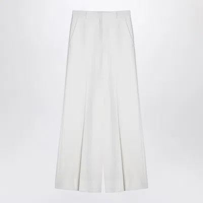 STELLA MCCARTNEY STELLA MCCARTNEY CREAM-COLOURED FLARED TROUSERS