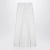 Stella Mccartney Wide-leg Wool Pants In Beige