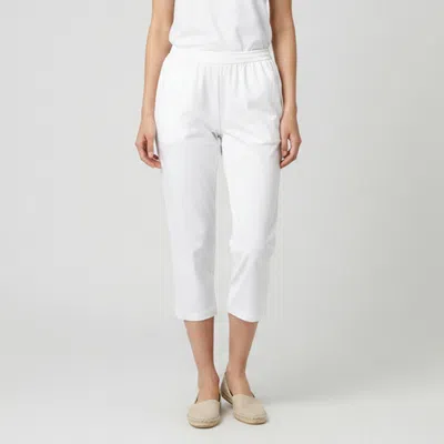 Pre-owned Stella Mccartney Cream Crepe Elasticated Pants In White