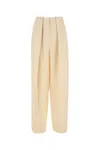 Stella Mccartney Women's Cream Viscose Blend Wide-leg Pant In Neutral