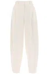 Stella Mccartney Cream Wool Baggy Trousers For Women