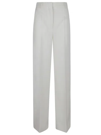 STELLA MCCARTNEY STELLA MCCARTNEY CREAM WOOL FLARED TROUSERS