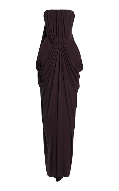 Stella Mccartney Crepe Jersey Gown In Black