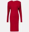 Stella Mccartney Crêpe Jersey Midi Dress In Red