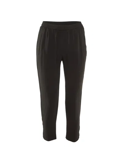 Pre-owned Stella Mccartney Crepe Trousers In Black