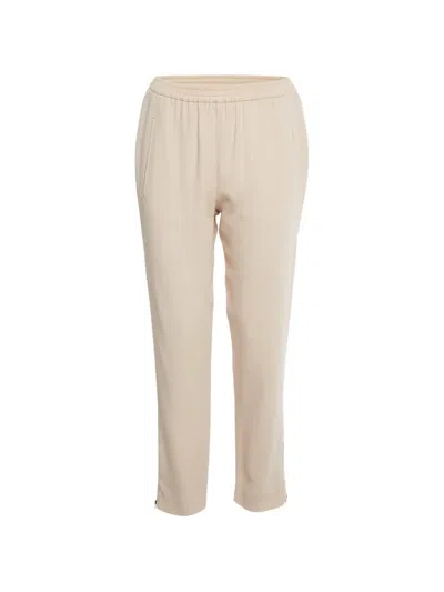 Pre-owned Stella Mccartney Crepe Trousers In Neutral