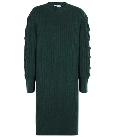 Stella Mccartney Crew-neck Cashmere Sweater In Green