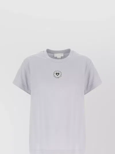 Stella Mccartney Crew Neck Cotton T-shirt In White